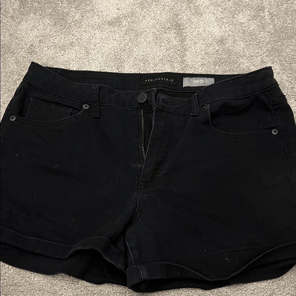 Aeropostale Women's Black Jean Shorts